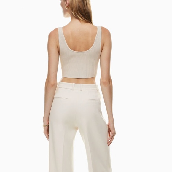 Babaton Sculpt Knit Scoopneck Cropped Tank Sz. S - Picture 4 of 11